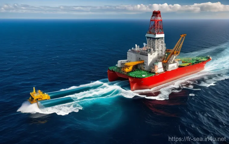 해양공학 해양 석유 시추 - The Leviathan of the Deep: Ultra-Deepwater Drillship in Action**
An awe-inspiring, highly detailed ...