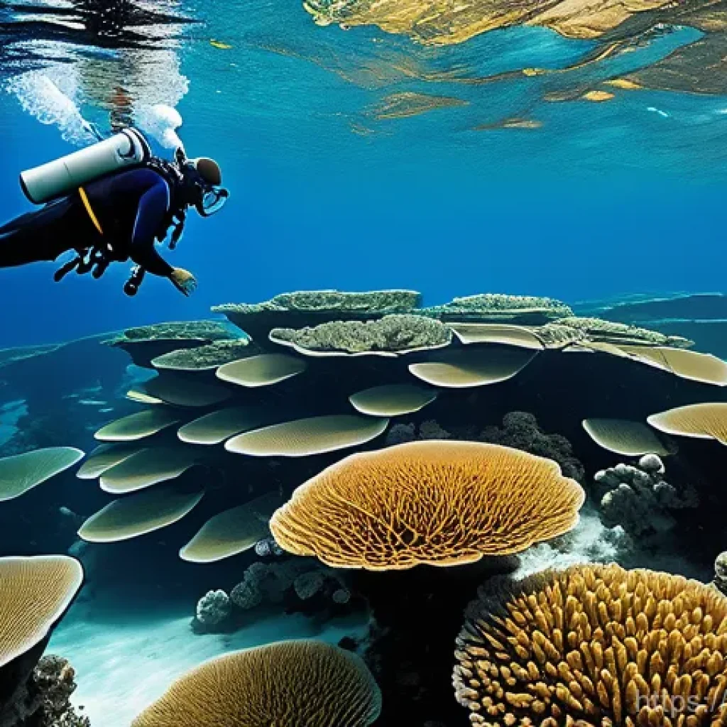 해양공학 해양 탄소 포집 기술 - **Ocean Alkalinization: A Scientific Endeavor for a Healthy Ocean**
    "A vibrant, crystal-clear un...