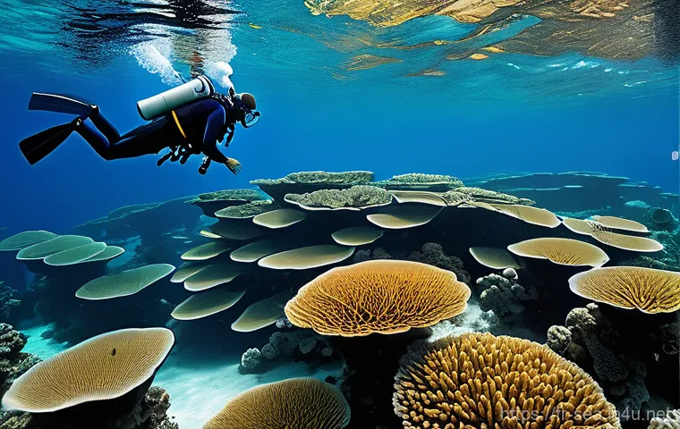 해양공학 해양 탄소 포집 기술 - **Ocean Alkalinization: A Scientific Endeavor for a Healthy Ocean**
"A vibrant, crystal-clear un...