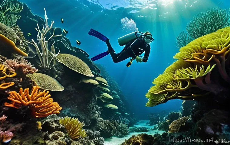 해양공학 해양 탄소 포집 기술 - **Ocean Alkalinization: A Scientific Endeavor for a Healthy Ocean**
    "A vibrant, crystal-clear un...